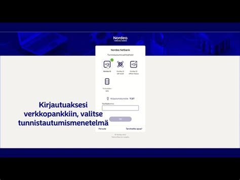 nordea sisäänkirjautuminen|Kirjaudu